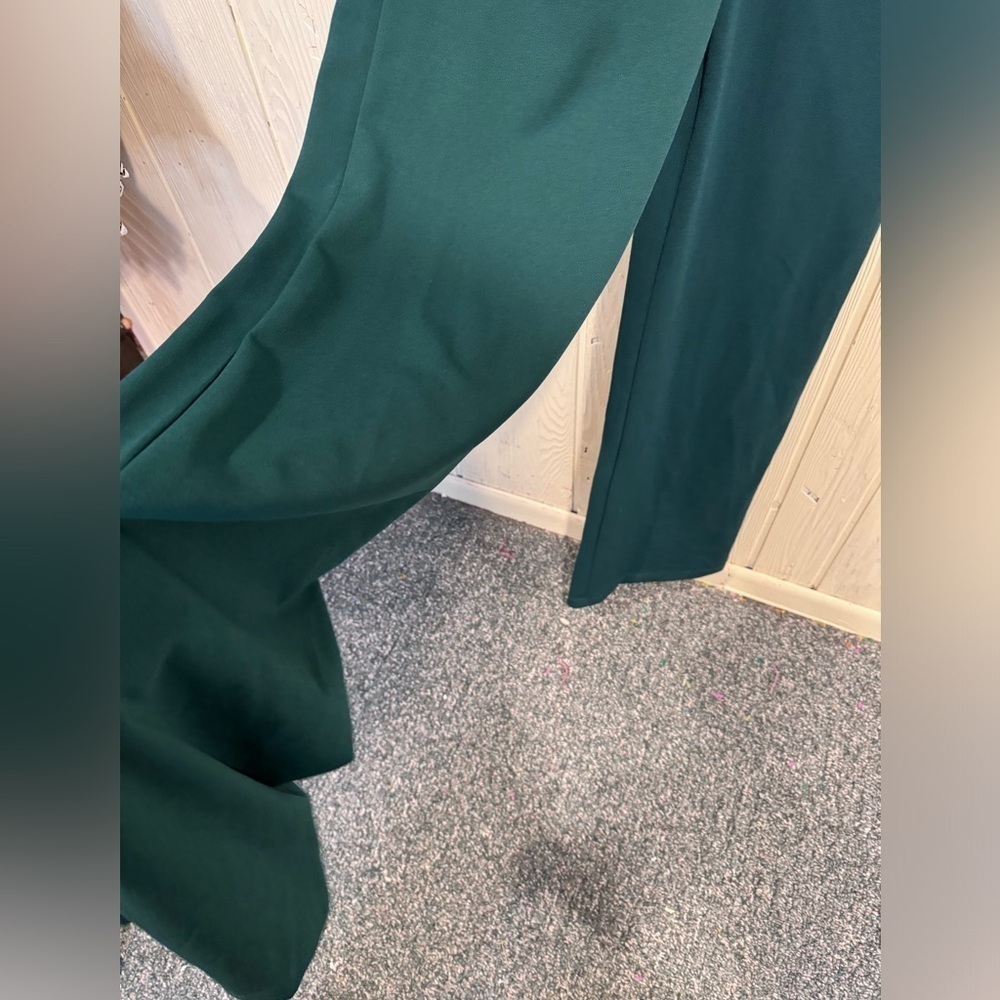 Lulu’s Power of Love Emerald Green Strapless Jumpsuit, Size M - Picture 5 of 10